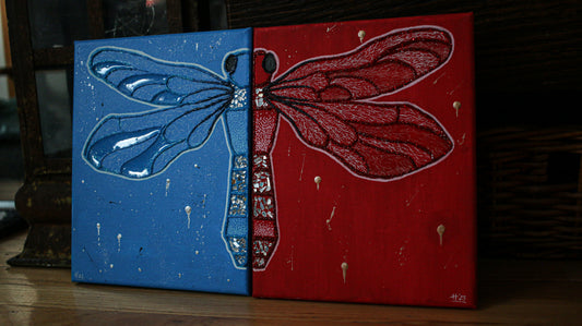 Split-Dragonfly Canvas